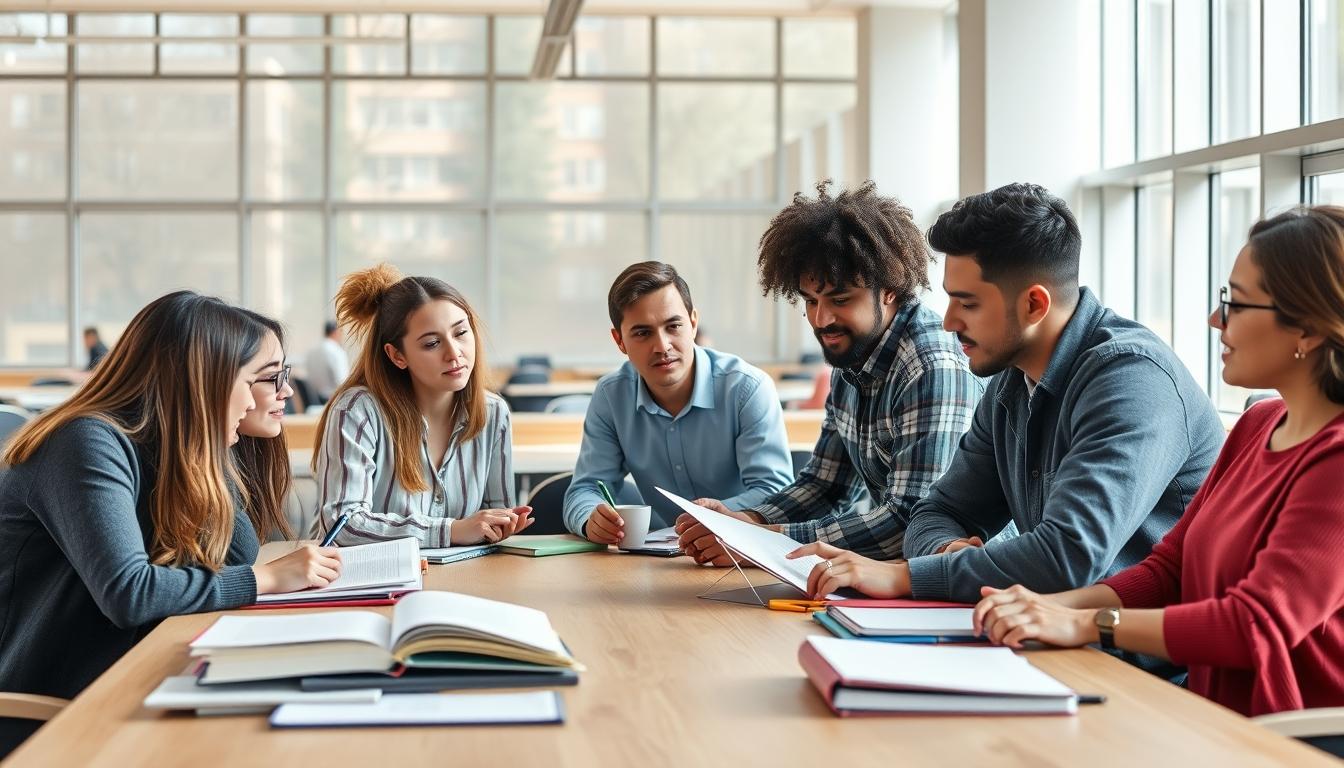 Modern university campus for students